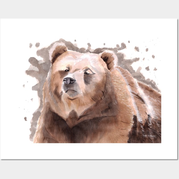 Silvertip (Grizzly) Bear Wall Art by lucafon18